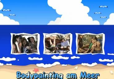 Bodypainting am Meer